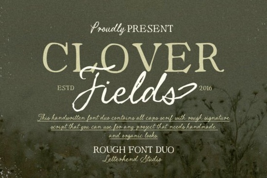 Clover Fields Font